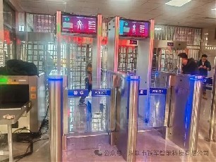 陕西省某监狱上线铁军智能加高防爬摆闸+探测门联动系统