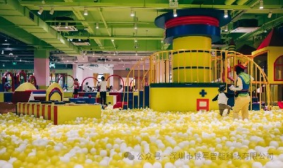 咸阳某大型室内儿童游乐场上线铁军智能闸机