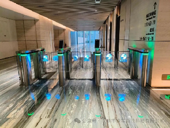 工厂出入口人行通道摆闸与门禁人脸识别的完美结合