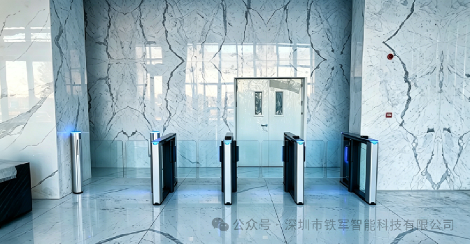 办公楼人脸识别速通门对接访客系统：预约后刷脸直接进入
